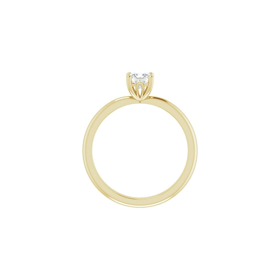 Square Engagement Ring (4 X 4 Mm) Mounting - gallery - Series 124170