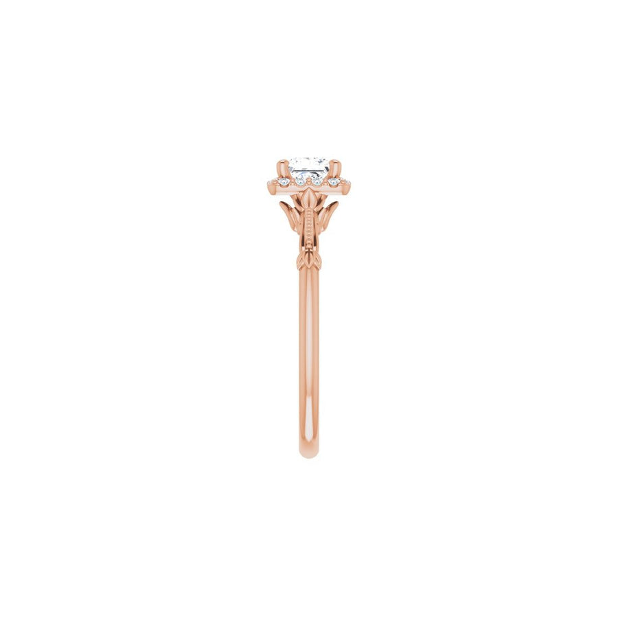 Square Halo-Style Engagement Ring Semi-Mount - gallery - Series 124330