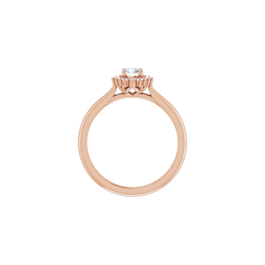 Round Halo-Style Engagement Ring Semi-Mount - gallery - Series 124470