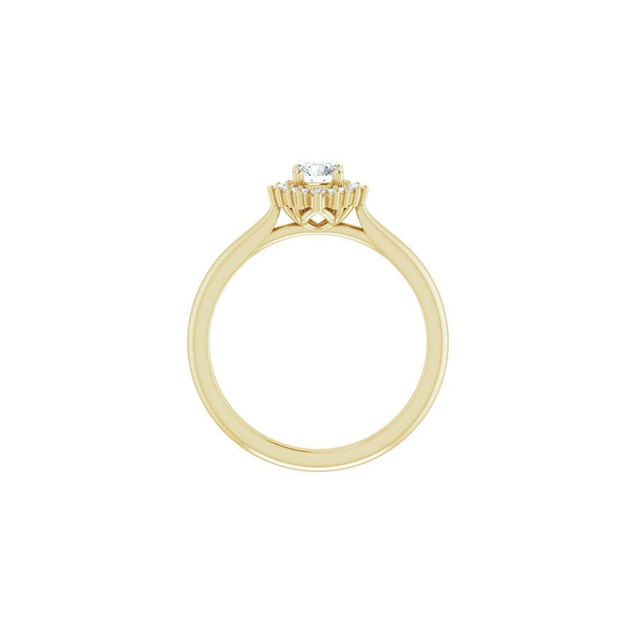Round Halo-Style Engagement Ring Semi-Mount - gallery - Series 124470