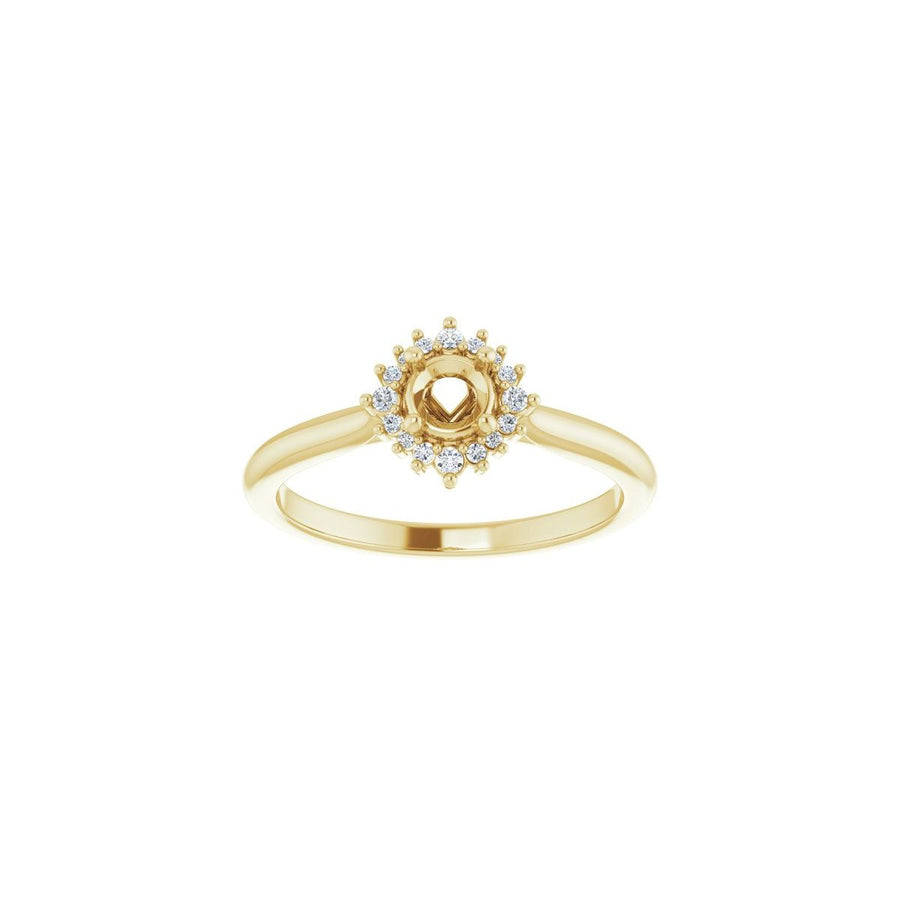 Round Halo-Style Engagement Ring Semi-Mount - gallery - Series 124470