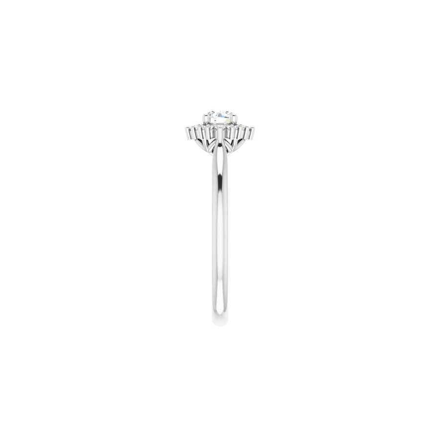 Round Halo-Style Engagement Ring Semi-Mount - gallery - Series 124470