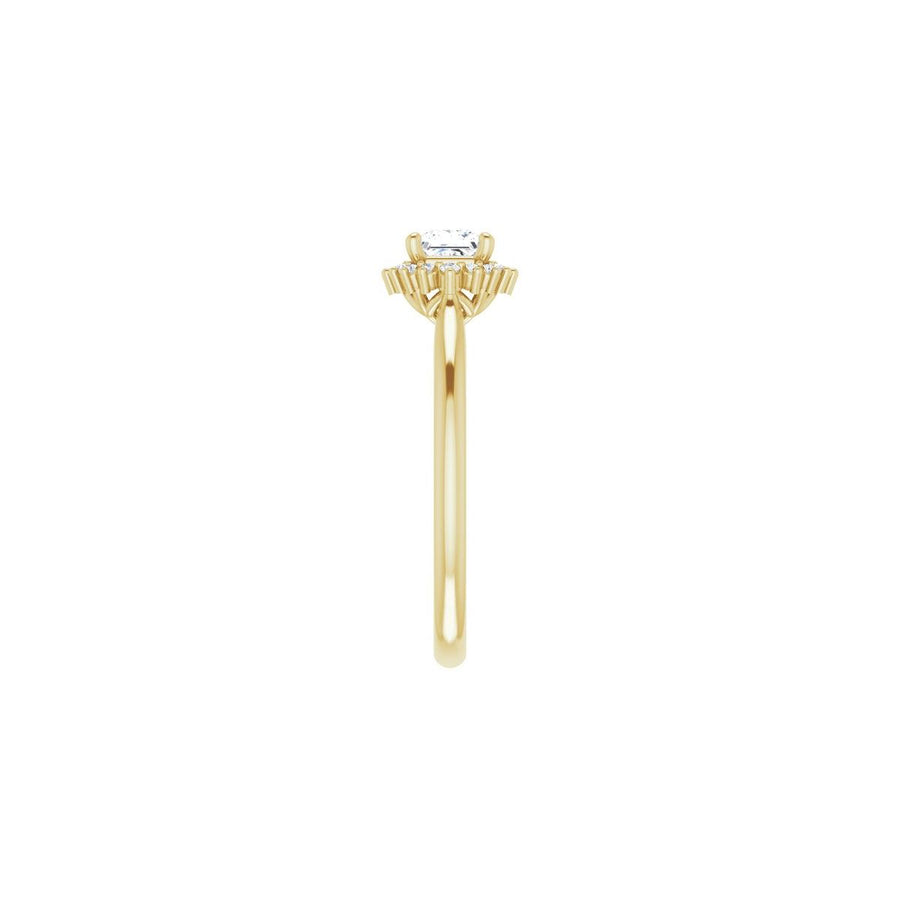 Square Halo-Style Engagement Ring Semi-Mount - gallery - Series 124470