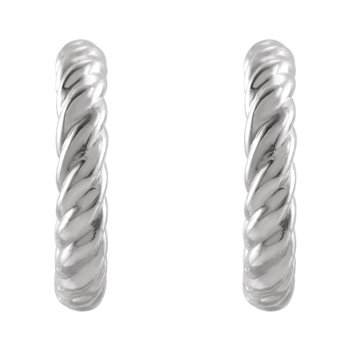 Rope Hoop Earrings (9 Mm)