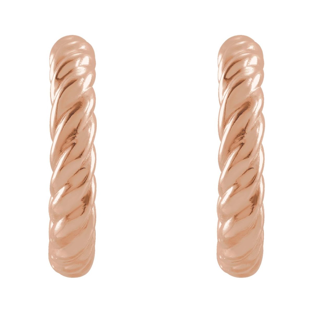 Rope Hoop Earrings (9 Mm)