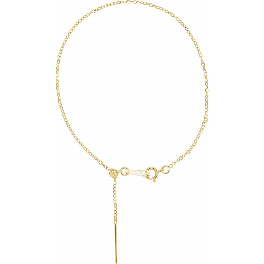 1.1 mm Adjustable Threader Cable Chain Bracelet (1.1 Mm / 6-8 In) - gallery - Series CH1104