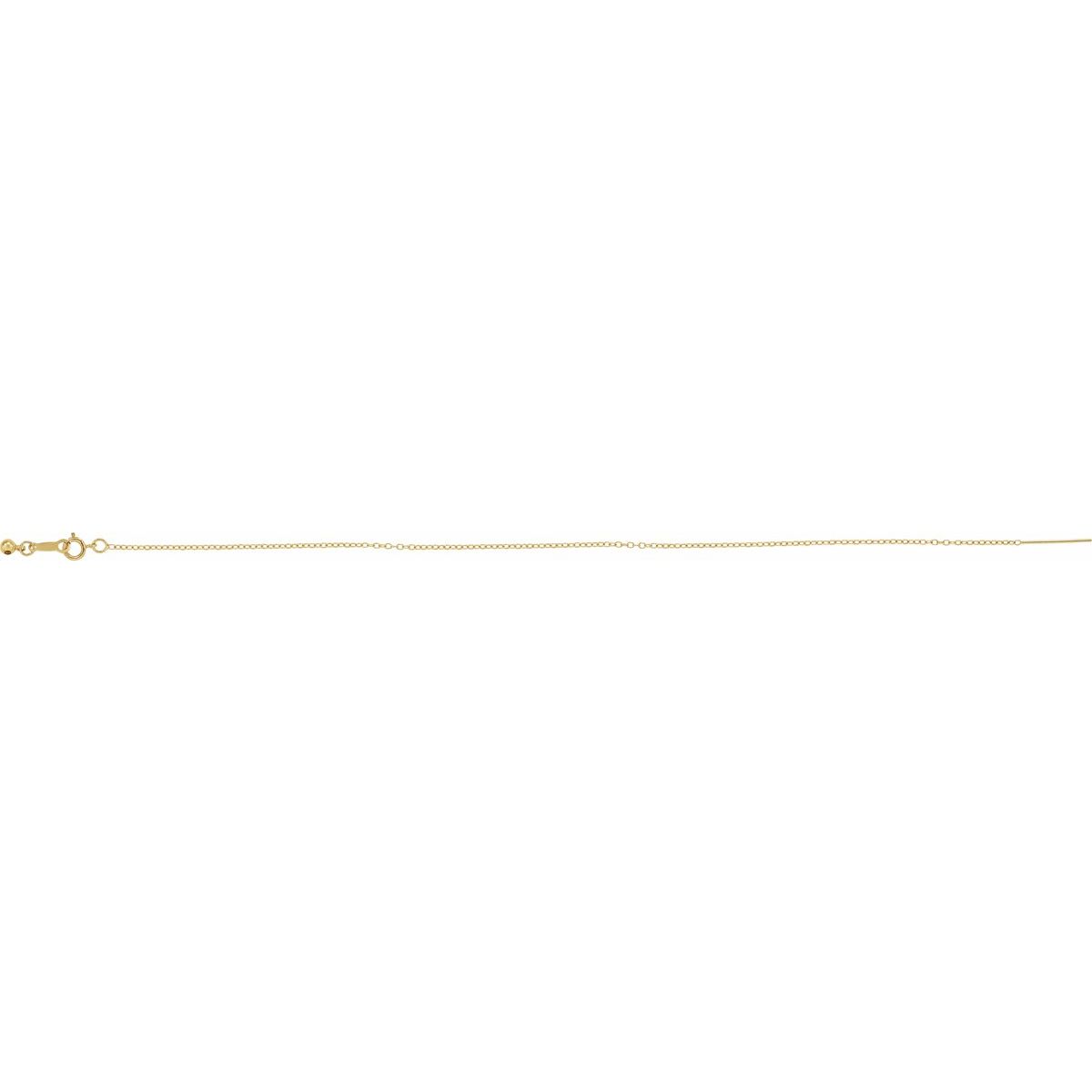 1.1 mm Adjustable Threader Cable Chain Bracelet (1.1 Mm / 6-8 In) - gallery - Series CH1104