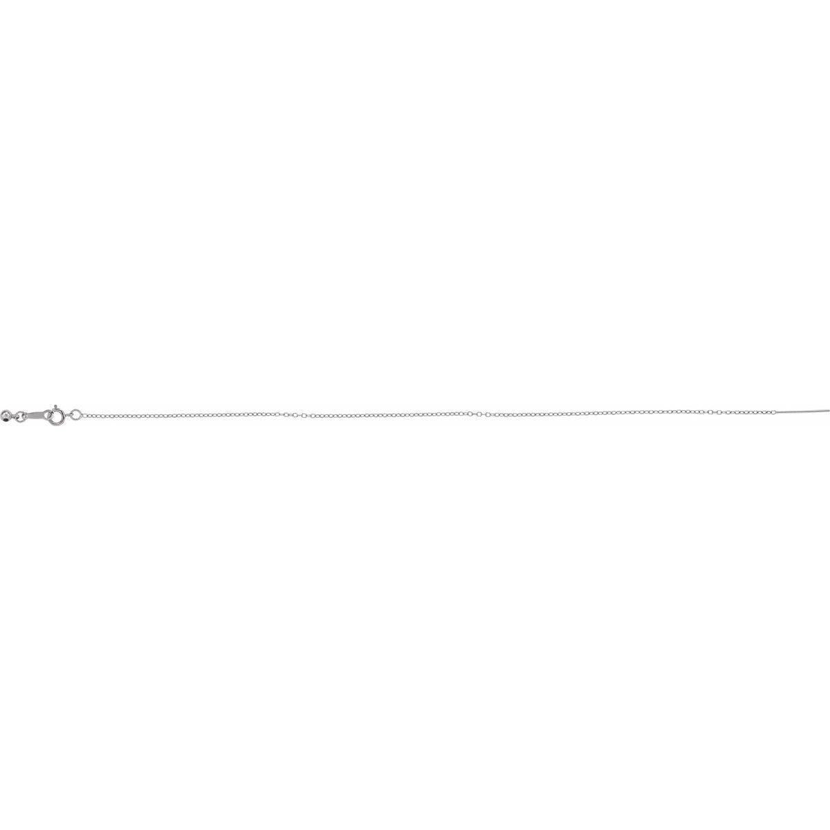 1.1 mm Adjustable Threader Cable Chain Bracelet (1.1 Mm / 6-8 In) - gallery - Series CH1104