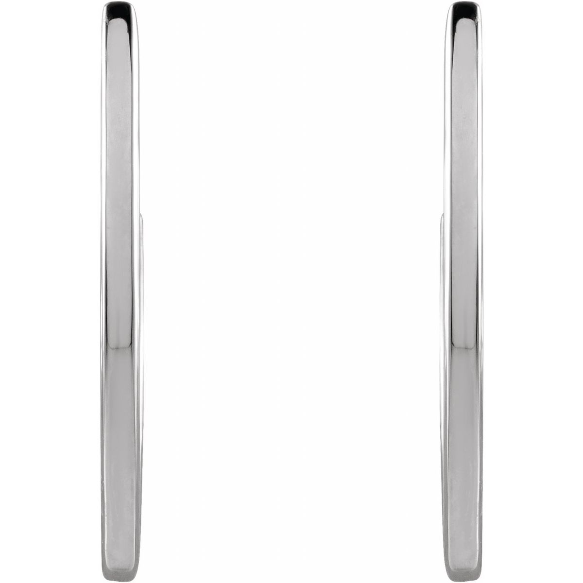 Geometric Hoop Earrings (20 X 8 Mm)
