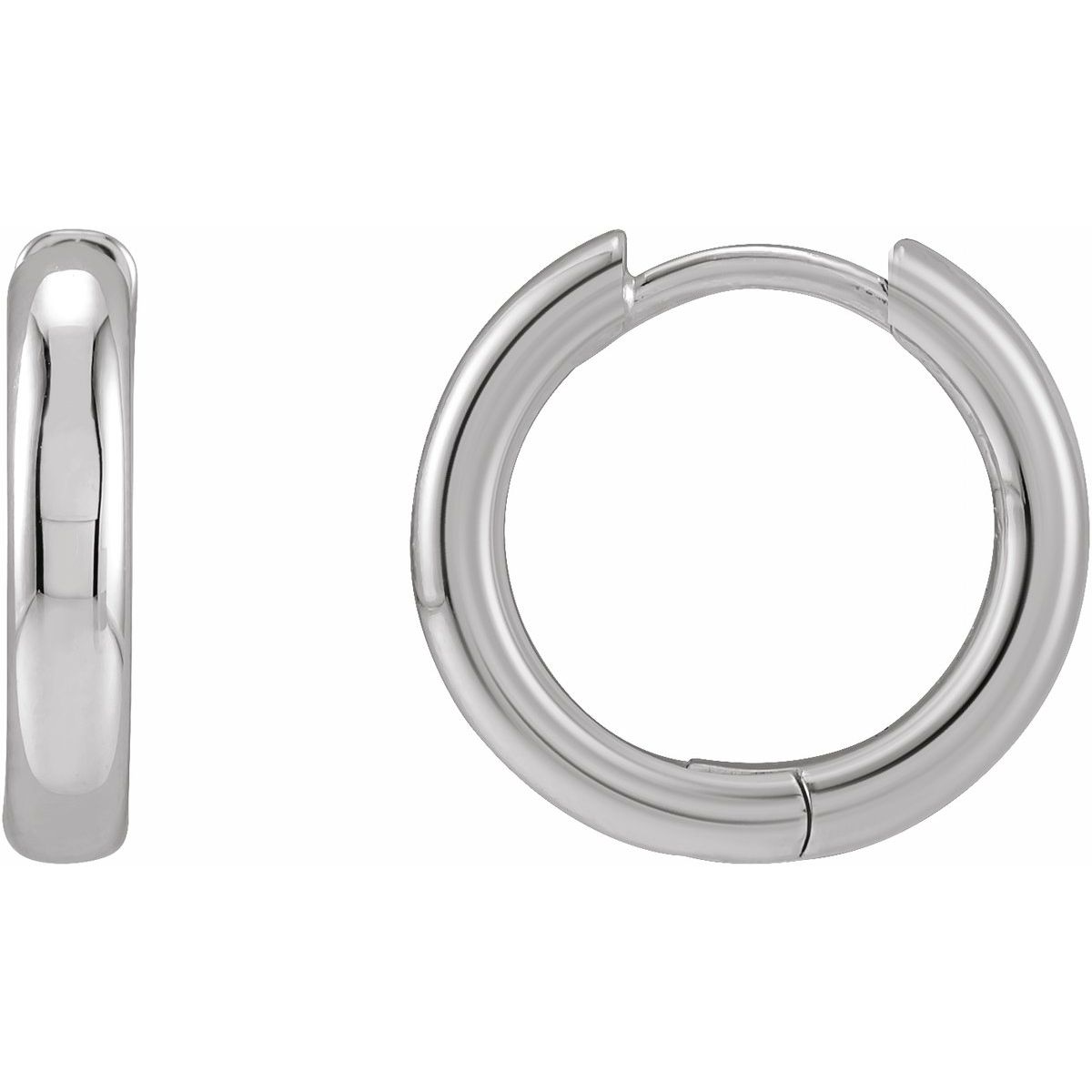 Hinged Hoop Earrings (15 Mm)