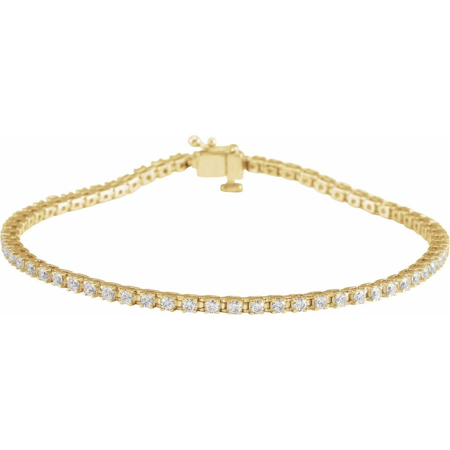 Line Bracelet - 14K Yellow Gold - Series 653702