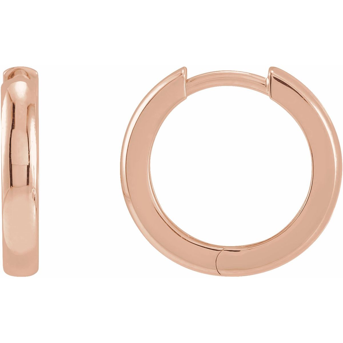 Natural Huggie Hoop Earrings (15 Mm)