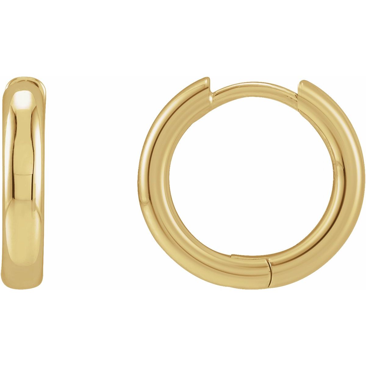 Hinged Hoop Earrings (15 Mm)