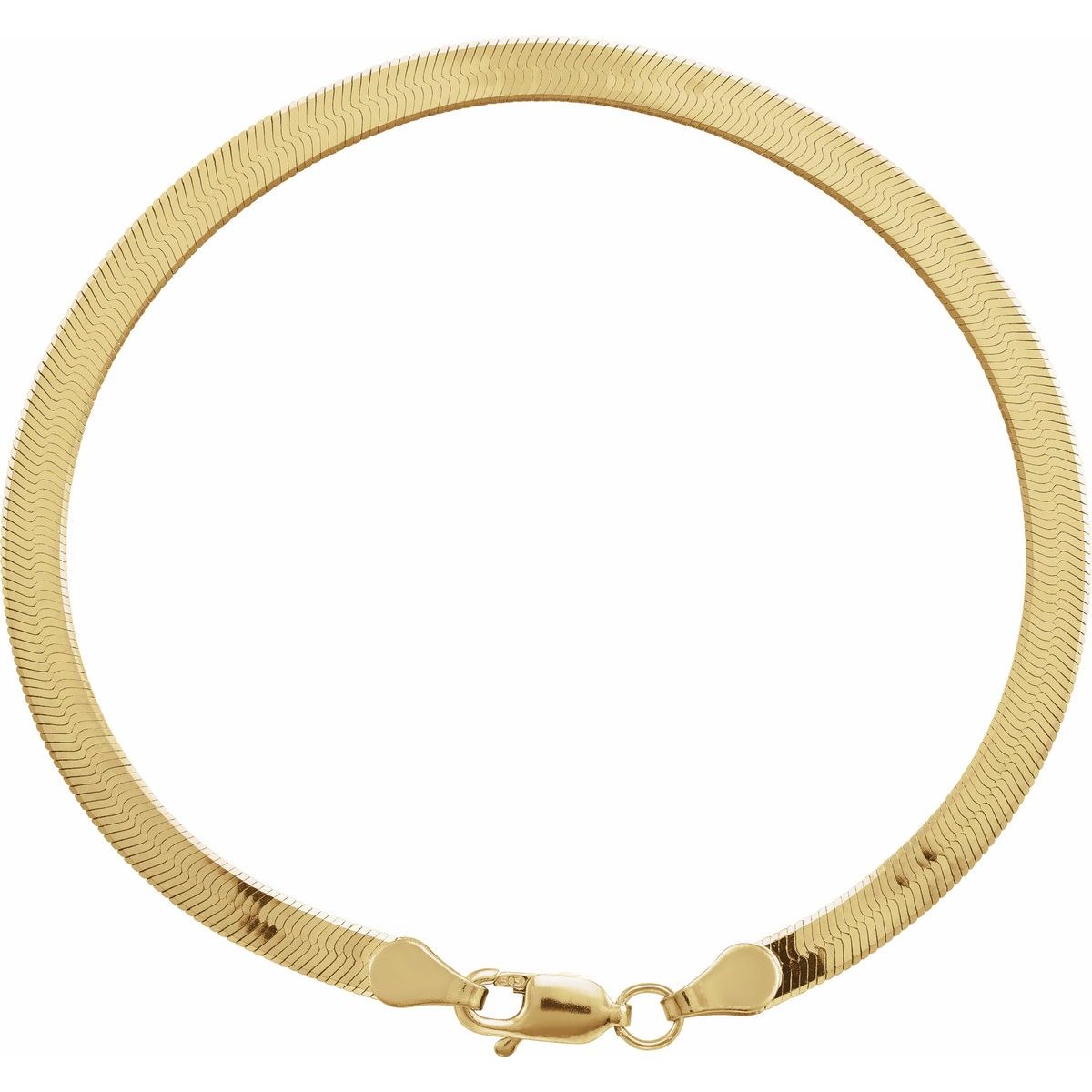 2.8 mm Flexible Herringbone Chain Bracelet (3.8 Mm / 7 In) - gallery - Series CH57
