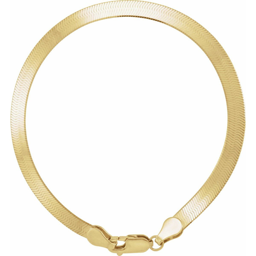 2.8 mm Flexible Herringbone Chain Bracelet (4.6 Mm / 7 In) - gallery - Series CH1110