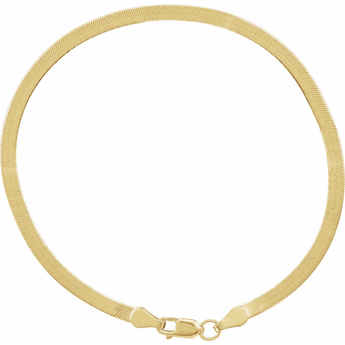 2.8 mm Flexible Herringbone Chain Bracelet (2.8 Mm / 7 In) - gallery - Series CH1109