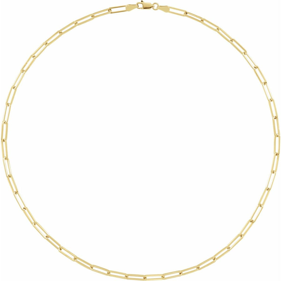 3.85 mm Paperclip-Style Chain Bracelet (3.85 Mm / 7 In) - gallery - Series CH1095