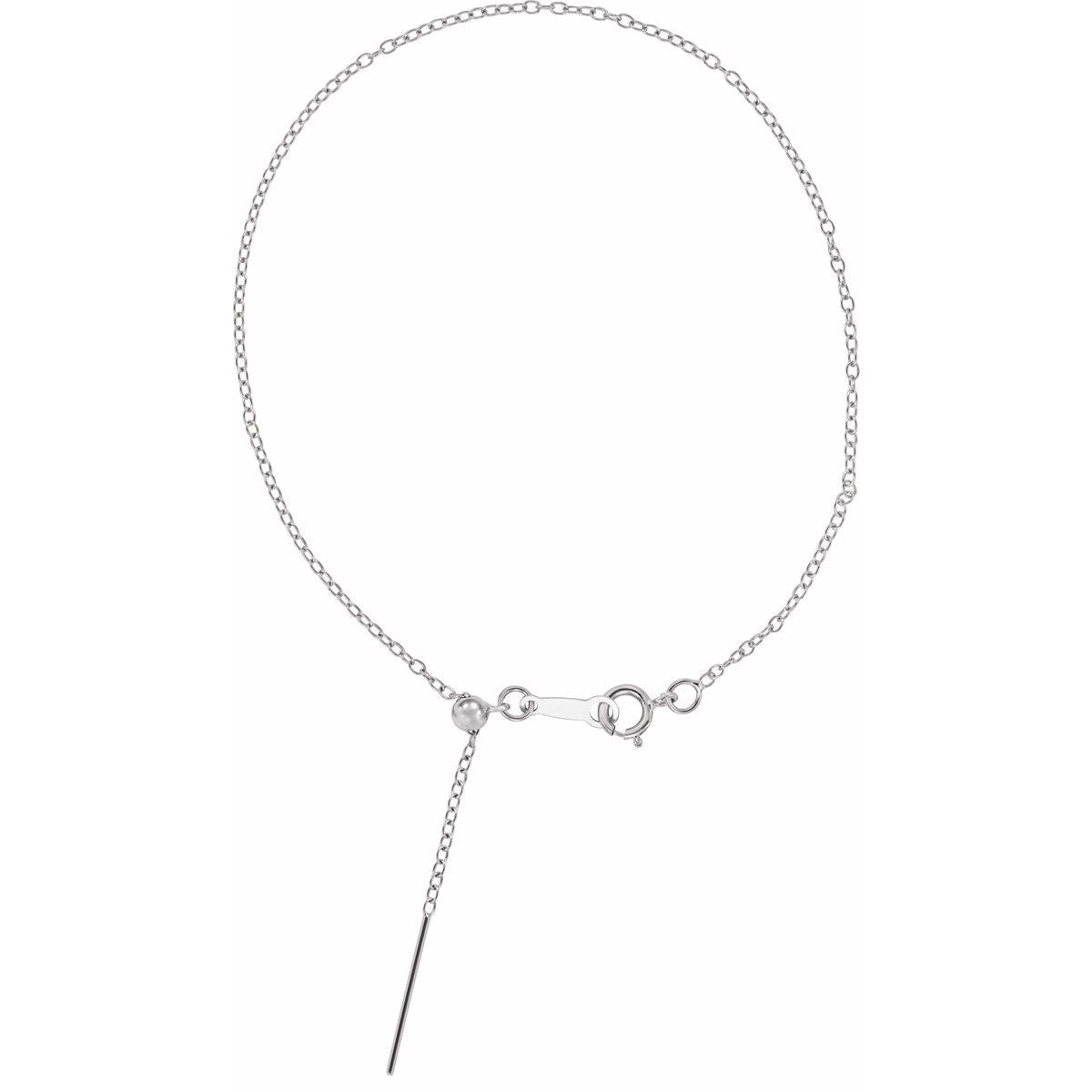 1.1 mm Adjustable Threader Cable Chain Bracelet (1.1 Mm / 6-8 In) - gallery - Series CH1104
