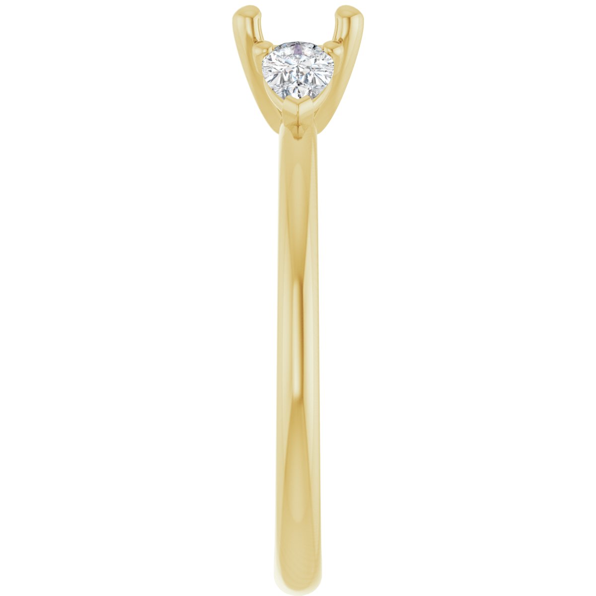 Cushion Three-Stone Engagement Ring Semi-Mount - gallery - Series 124694