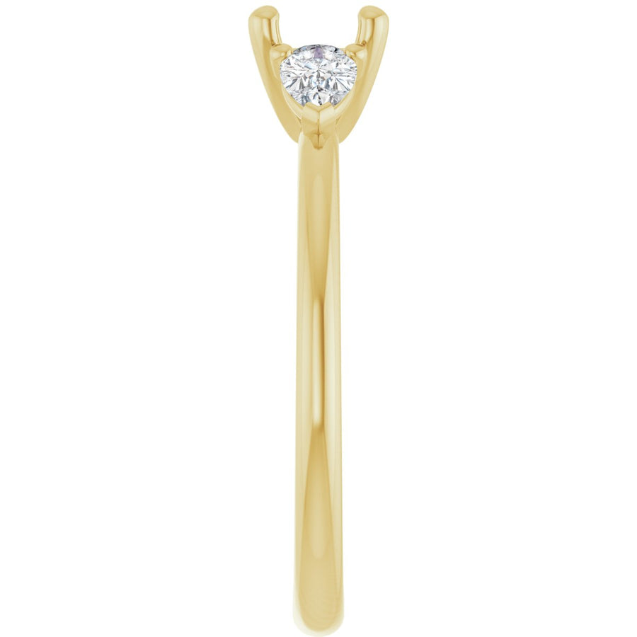 Cushion Three-Stone Engagement Ring Semi-Mount - gallery - Series 124694