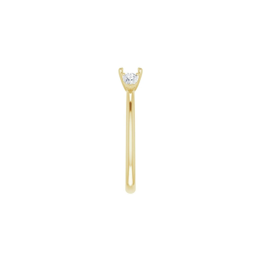Square Three-Stone Engagement Ring Semi-Mount - gallery - Series 124694