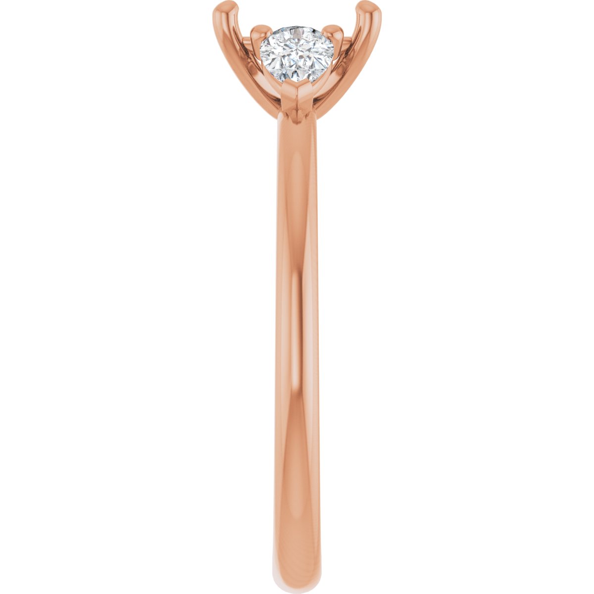 Emerald Three-Stone Engagement Ring Semi-Mount - gallery - Series 124694