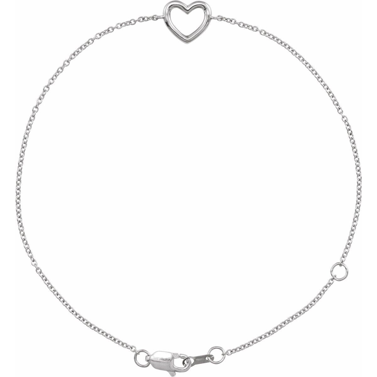 Heart Bracelet - Sterling Silver - Series BRC815