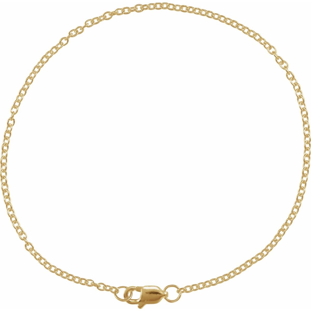 1 mm Cable Chain Bracelet (1.5 Mm / 7 In) - gallery - Series CH1115
