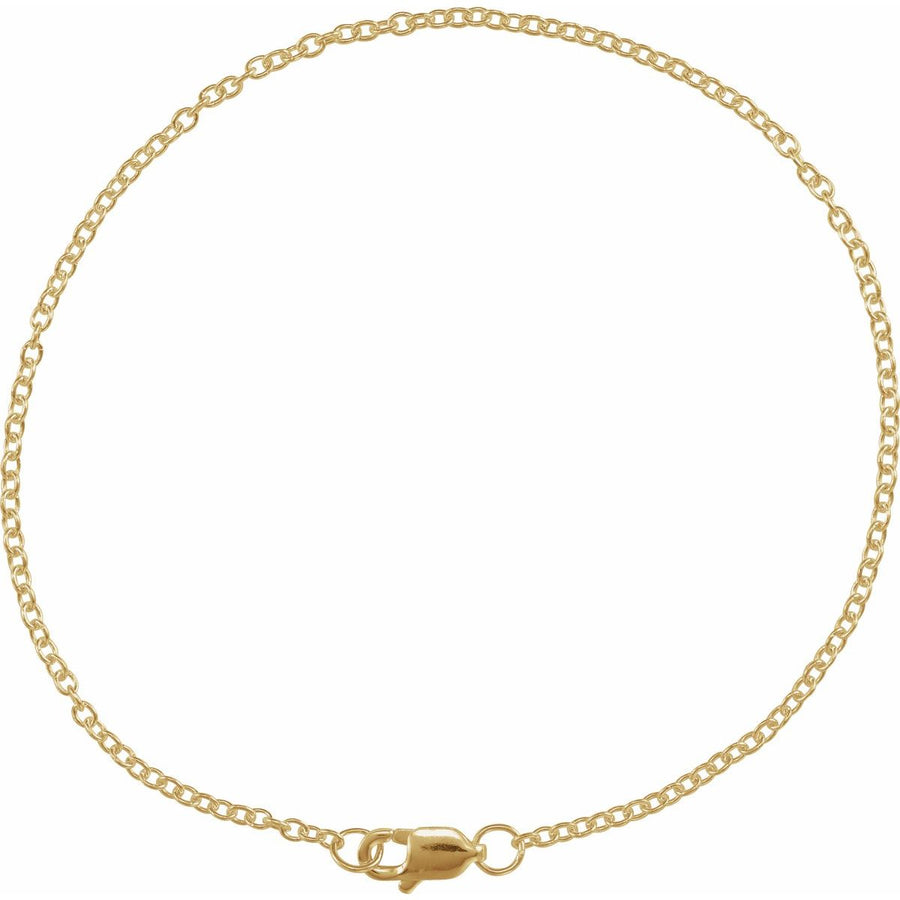 1 mm Cable Chain Bracelet (1.5 Mm / 7 In) - gallery - Series CH1115