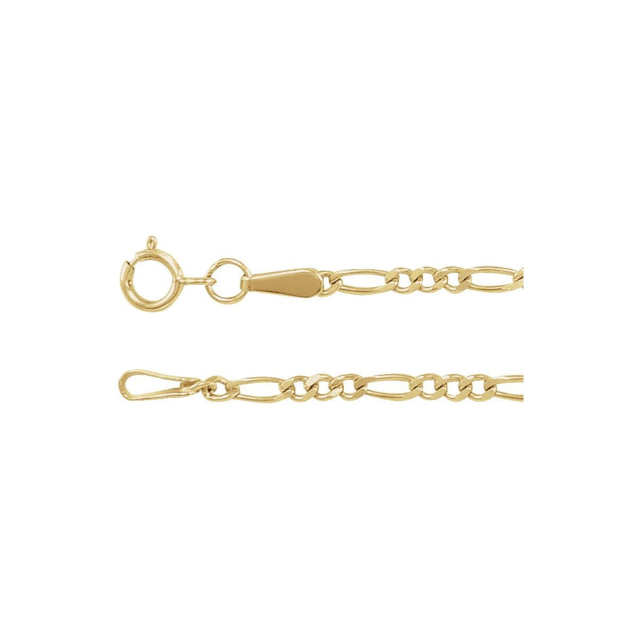 1.9 mm Diamond-Cut Figaro Chain Bracelet (1.9 Mm / 7 In) - Series CH1201