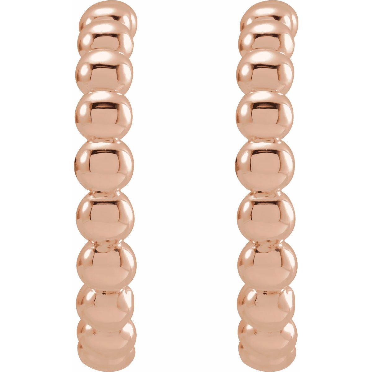 Beaded Hoop Earrings (17 Mm)