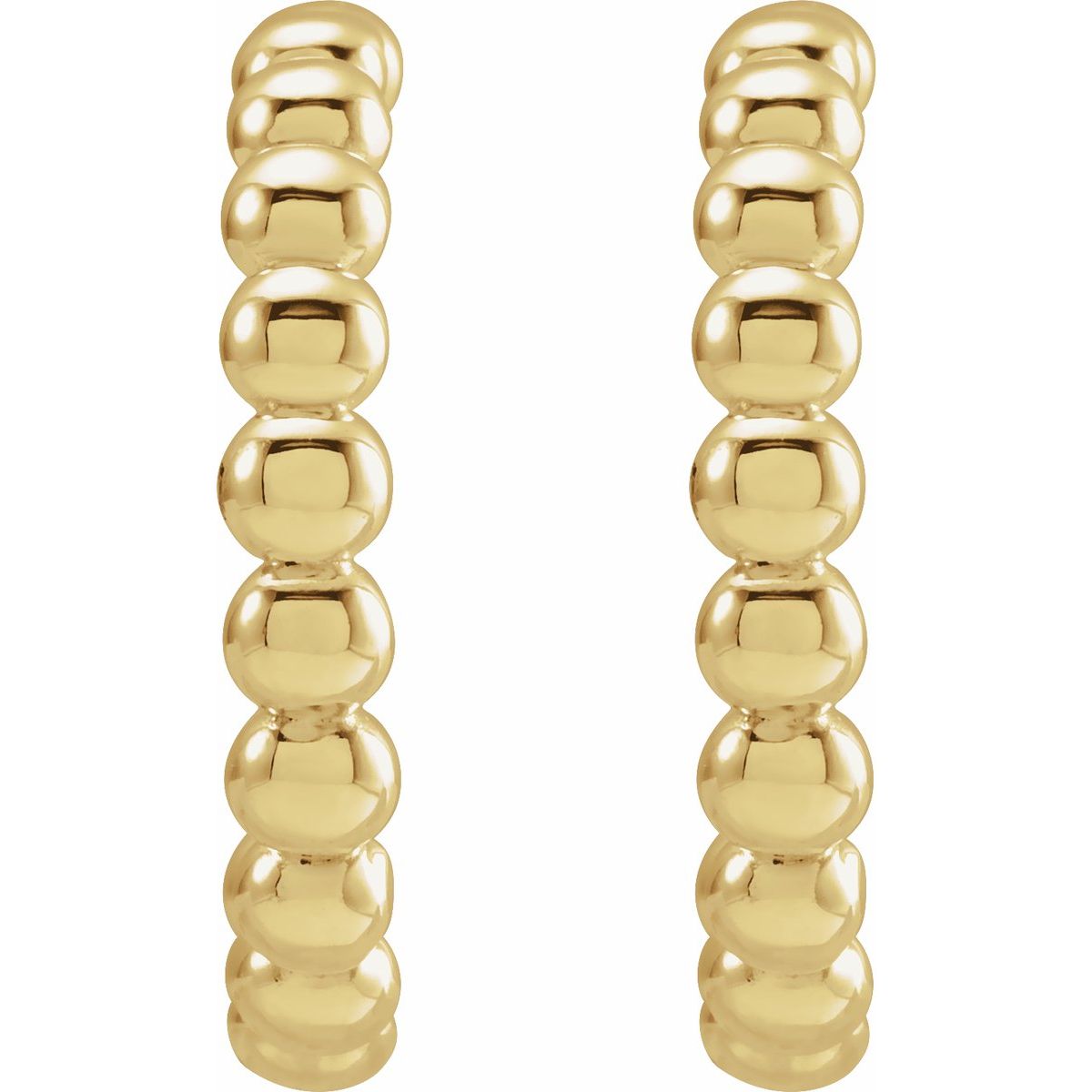 Beaded Hoop Earrings (17 Mm)