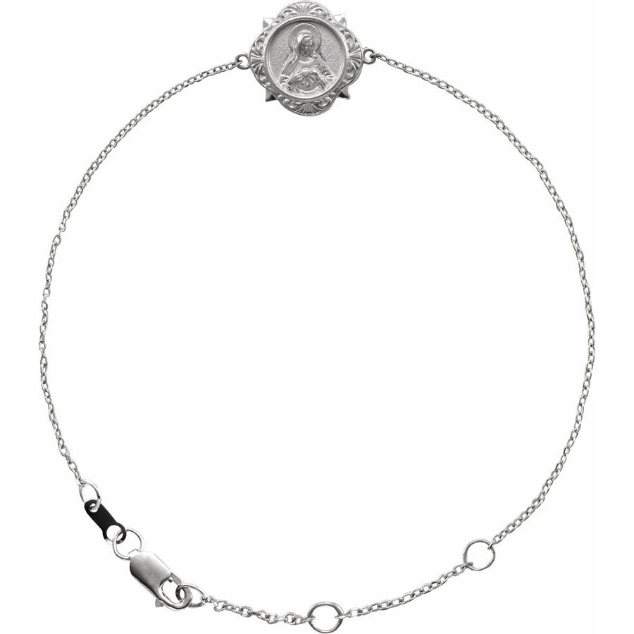 Miraculous Mary Bracelet - Sterling Silver - Series BRC819