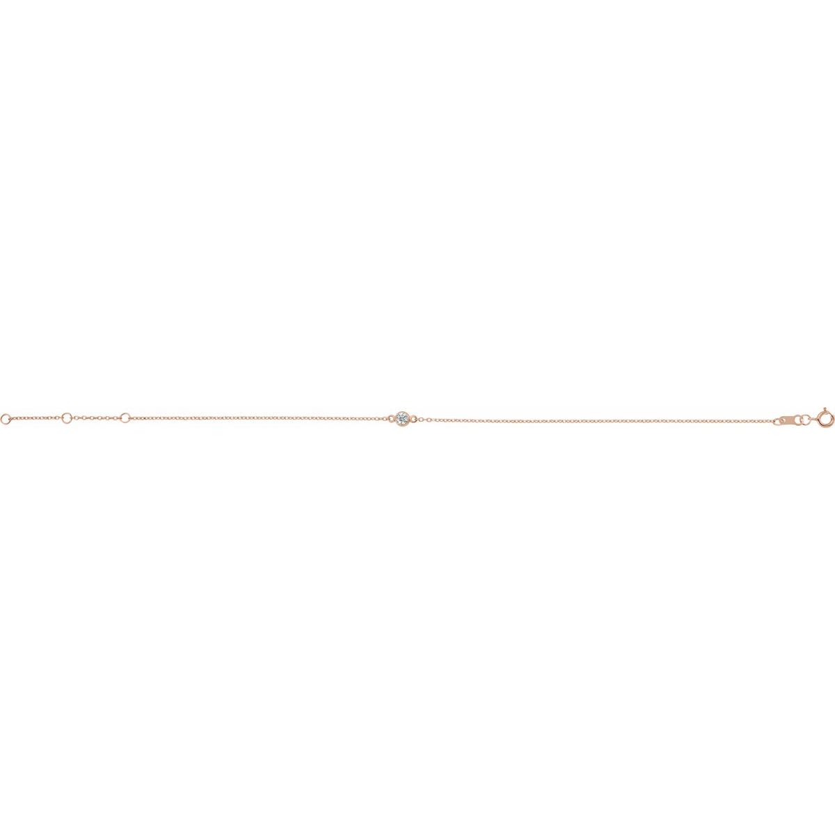 Bezel-Set Link Bracelet - gallery - Series BRC808