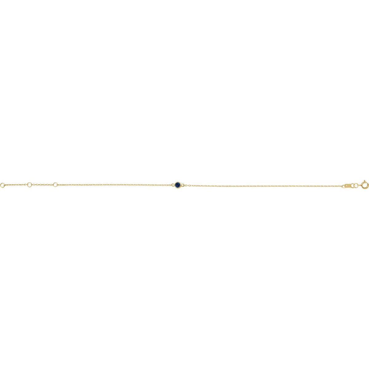 Bezel-Set Link Bracelet - gallery - Series BRC808
