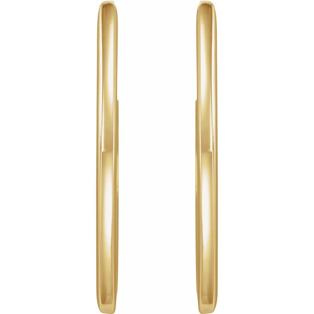 Geometric Hoop Earrings (26 X 10 Mm)