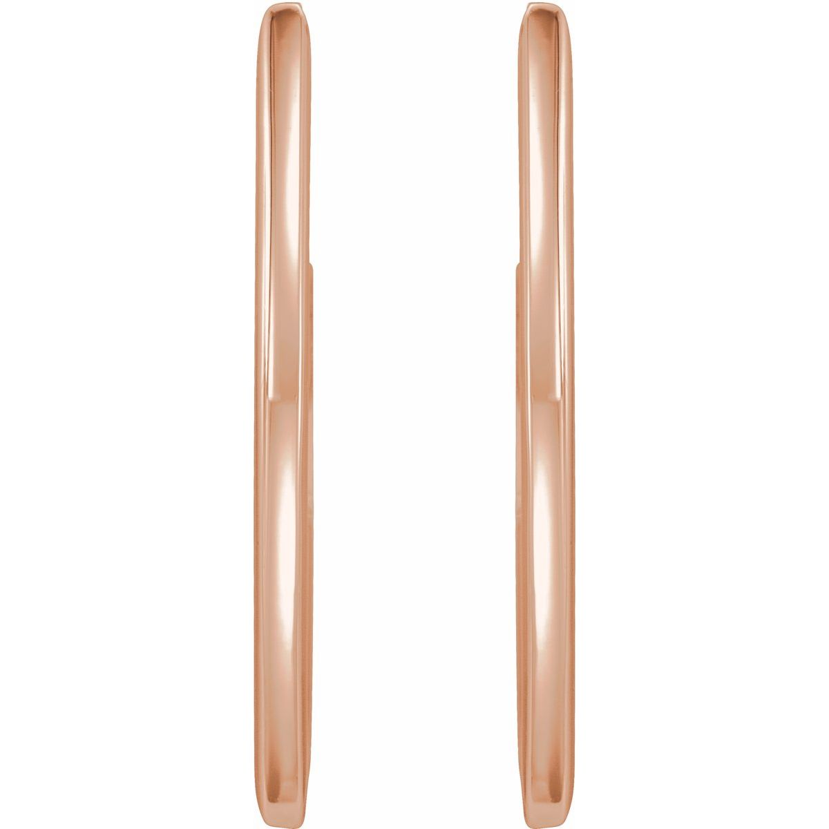 Geometric Hoop Earrings (26 X 10 Mm)