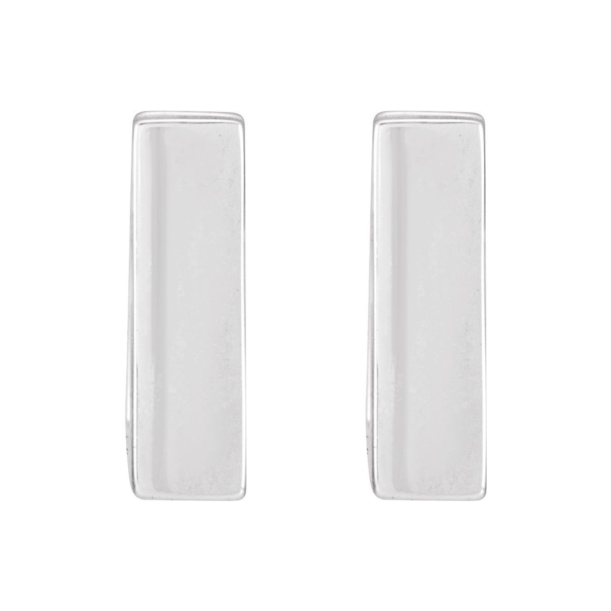 Square Huggie Hoop Earrings (15 X 15 Mm)