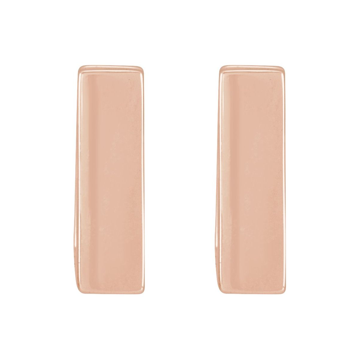 Square Huggie Hoop Earrings (10 X 10 Mm)