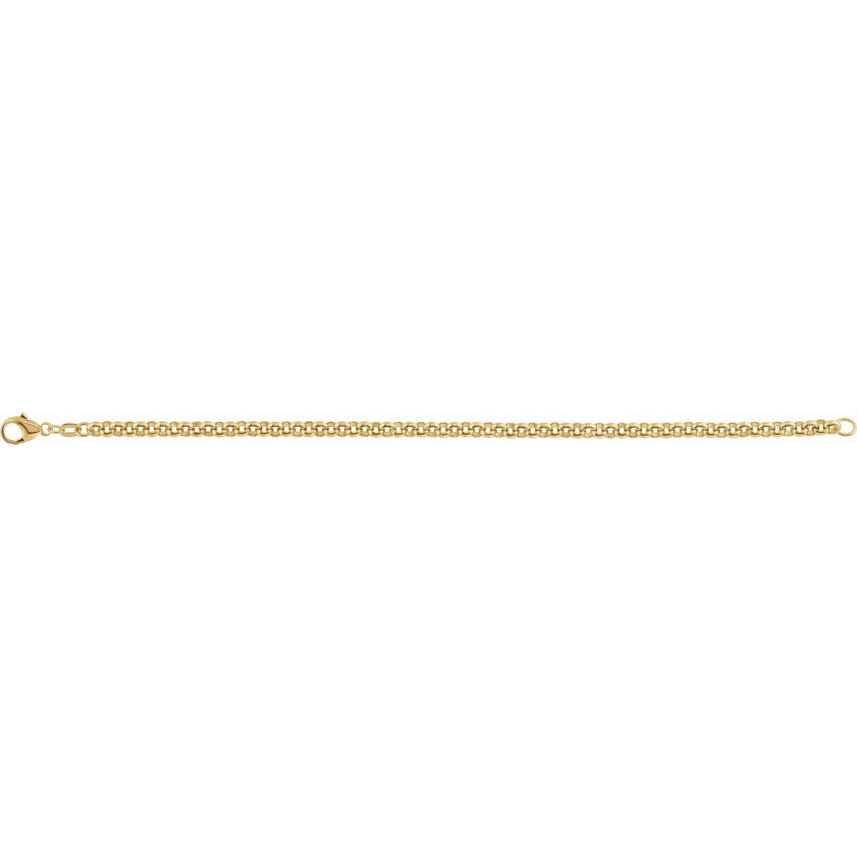 3.8 mm Rolo Chain Bracelet (3.8 Mm / 7 In) - gallery - Series CH211
