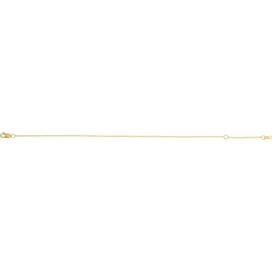 1 mm Cable Chain Bracelet (1 Mm / 6 1/2-7 1/2 In) - gallery - Series CH1015