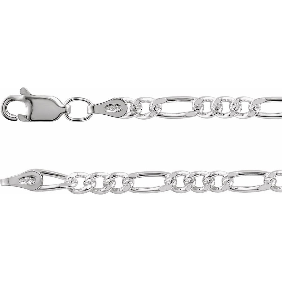 3.5 mm Figaro Chain Bracelet (2.5 Mm / 7 In) - gallery - Series CH434
