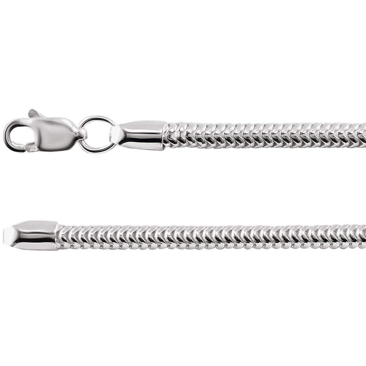 1 mm Round Snake Chain Bracelet (2.5 Mm / 7 In) - Series CH705