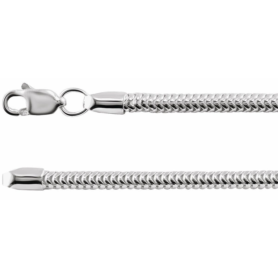 1 mm Round Snake Chain Bracelet (2.5 Mm / 7 In) - Series CH705