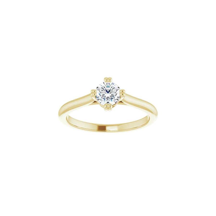 Round Double Claw-Prong Solitaire Engagement Ring Mounting - gallery - Series 126031