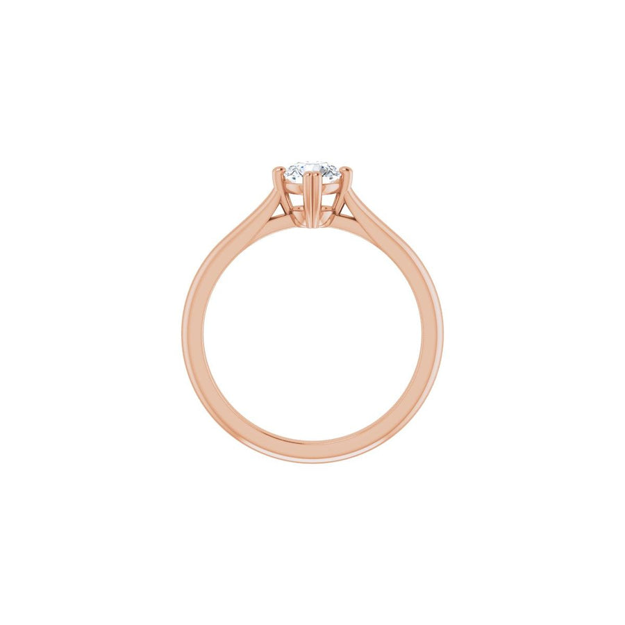 Round Double Claw-Prong Solitaire Engagement Ring Mounting - gallery - Series 126031