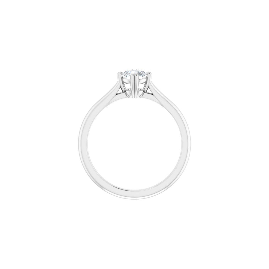 Round Double Claw-Prong Solitaire Engagement Ring Mounting - gallery - Series 126031