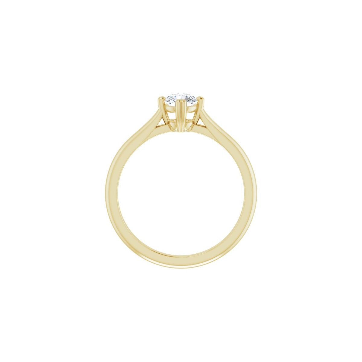 Round Double Claw-Prong Solitaire Engagement Ring Mounting - gallery - Series 126031