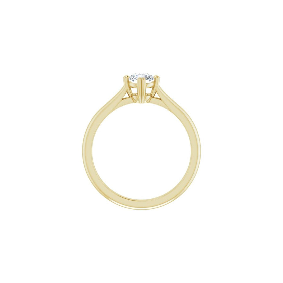 Round Double Claw-Prong Solitaire Engagement Ring Mounting - gallery - Series 126031