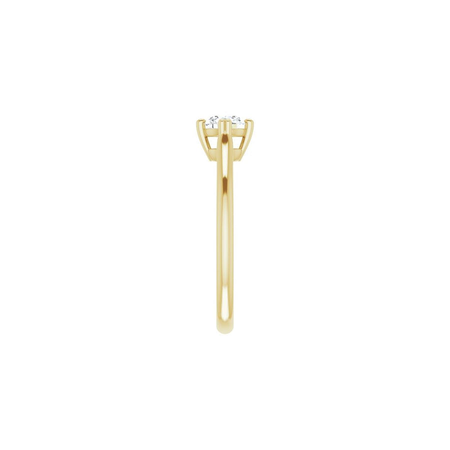 Round Double Claw-Prong Solitaire Engagement Ring Mounting - gallery - Series 126031